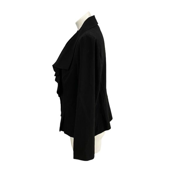 Courtenay Blazer Womens 16 Black Basic Jacket Ruffle Work Office Capsule - Picture 13 of 14